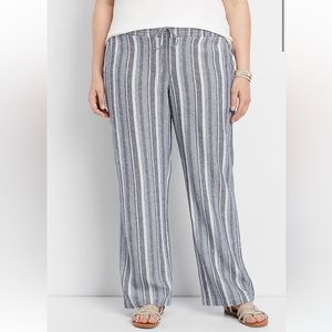 *3 $10 items for $23* Maurices Wide Leg Linen Pull On pants Item#21
